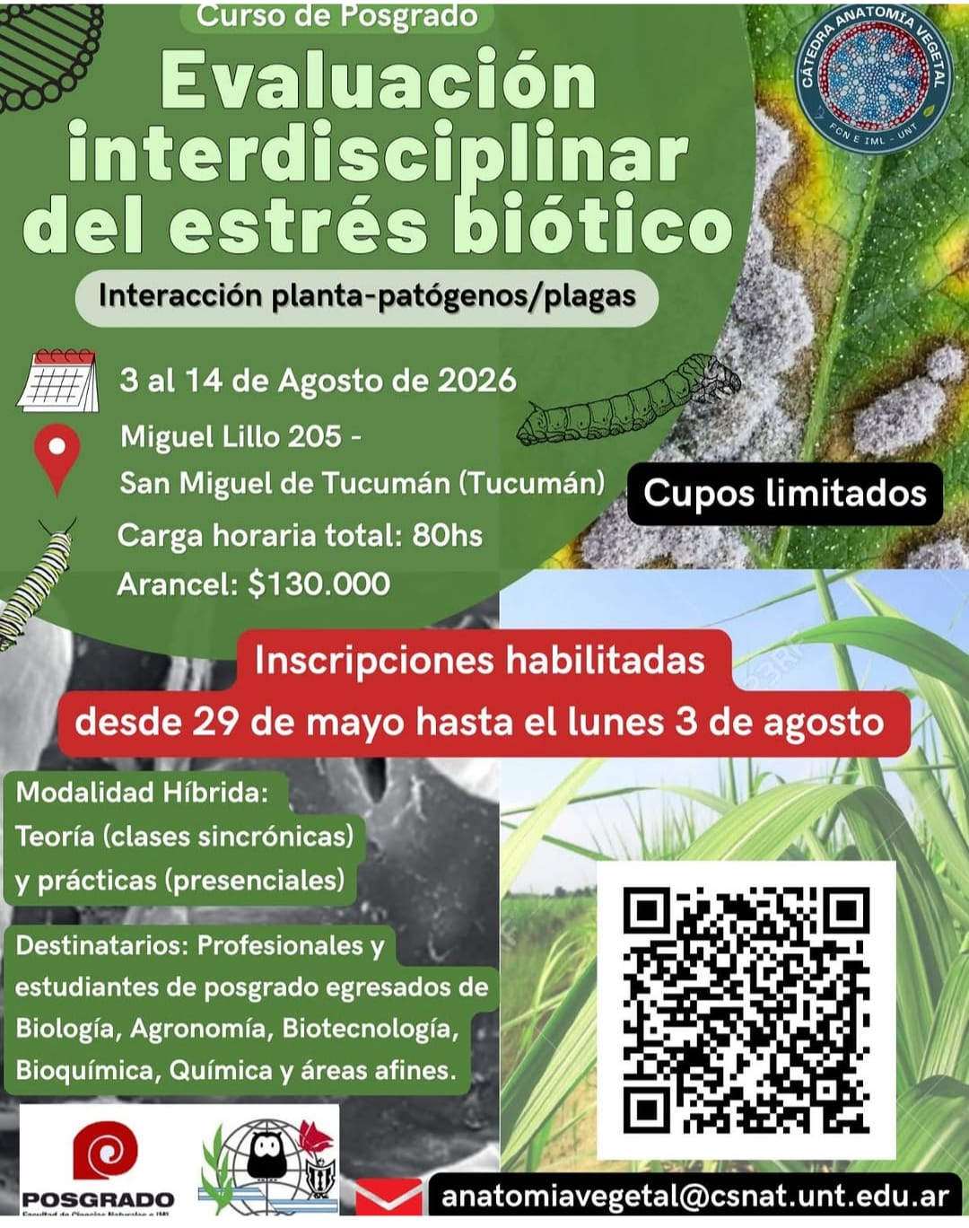 Curso de Posgrado: Evaluación interdisciplinar del estrés biótico