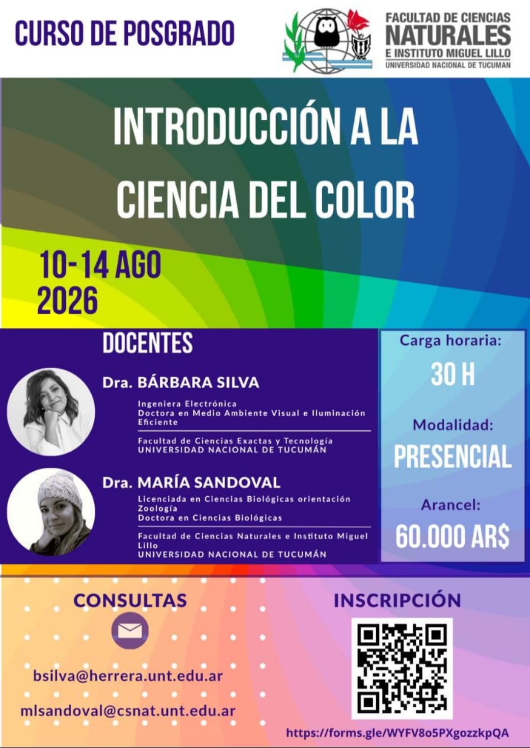 Curso de Posgrado: Introducción a la Ciencia del Color